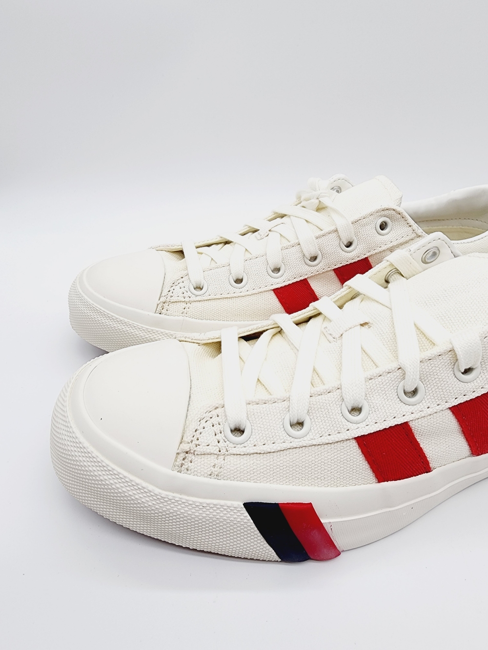 PRO-Keds Royal Plus Canvas White Red Sneakers Men's Size 9.5 NEW - Picture 3 of 16